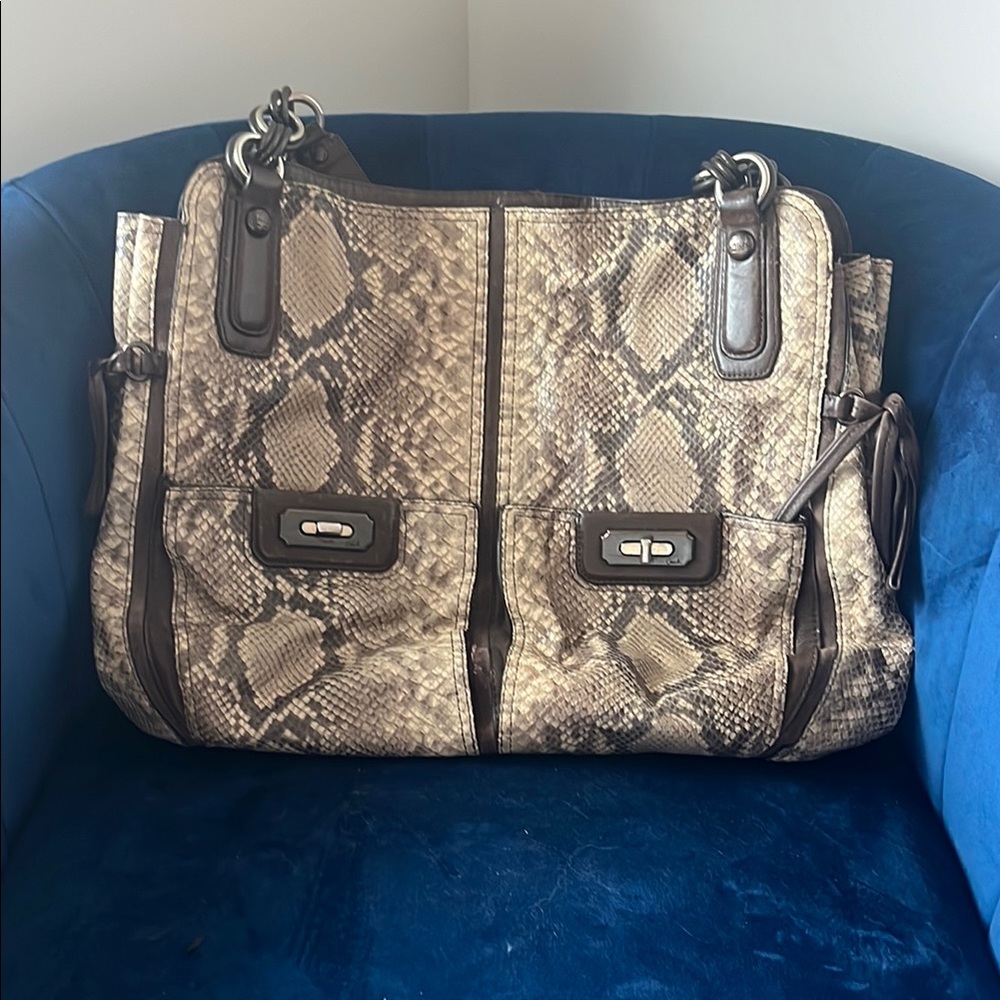 Snakeskin Pattern Tote Bag
